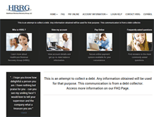 Tablet Screenshot of healthcarerevenuerecoverygroup.com